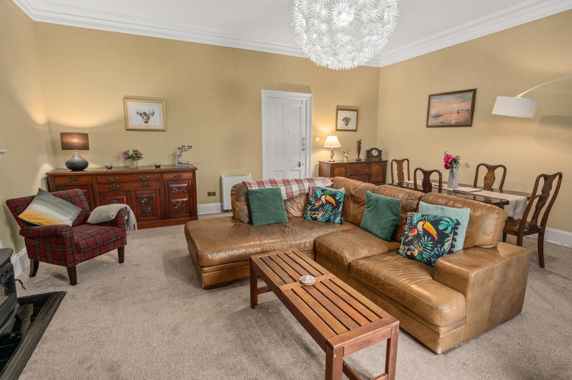 Panoramic Sea Views - Stunning 3Bd Apt & Balcony Oban Esterno foto